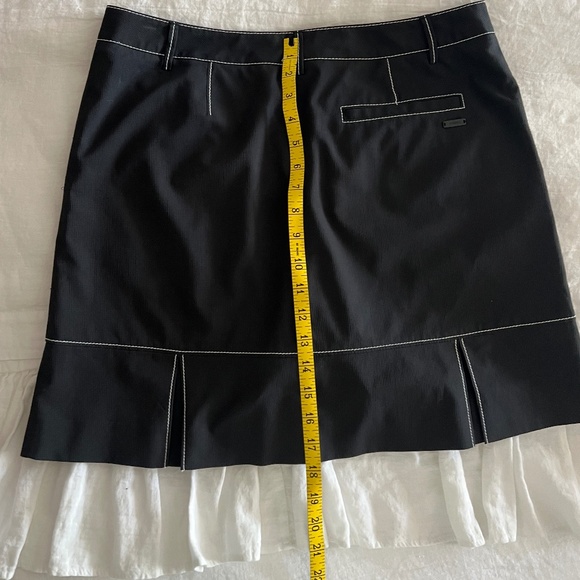 Annika Cutter & Buck Black Pleated Hem Skort Size 6 - Picture 7 of 11
